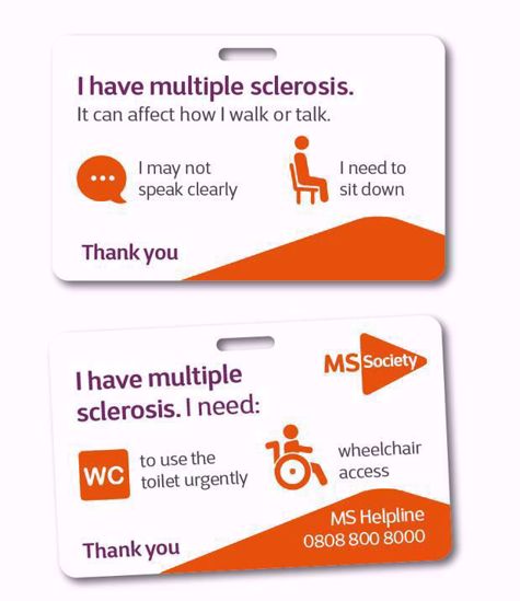 The “I have MS” card